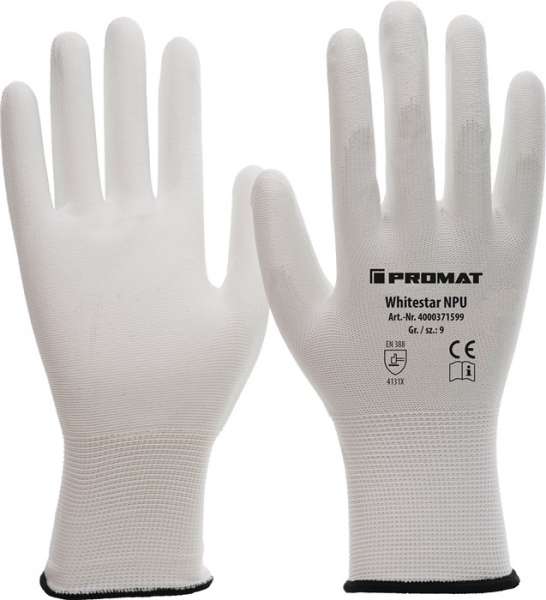 Handschuhe Whitestar NPU Gr.9 (XL) weiß