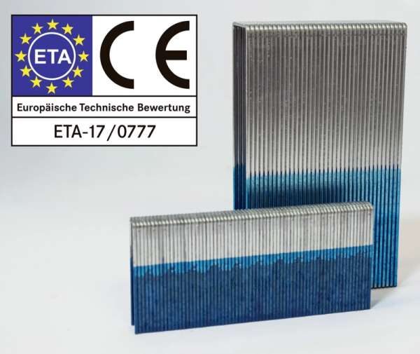 Klammern HD Type Q38 CNKHA 12 µm verzinkt, geharzt, ETA Diamond coating